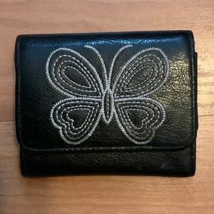 Vintage Faux Leather Butterfly Wallet